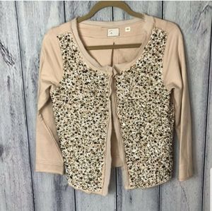 Anthropologie Sequin Cardigan